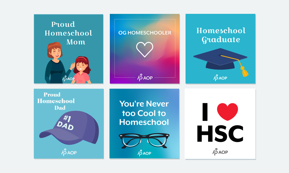 Download Your AOP Homeschooler Badges