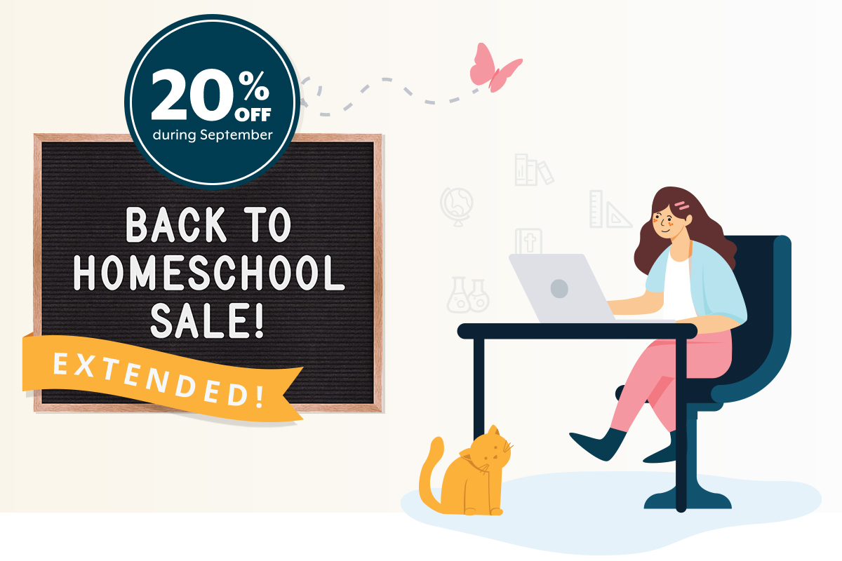 Back to Homeschool Sale | 20% off Monarch