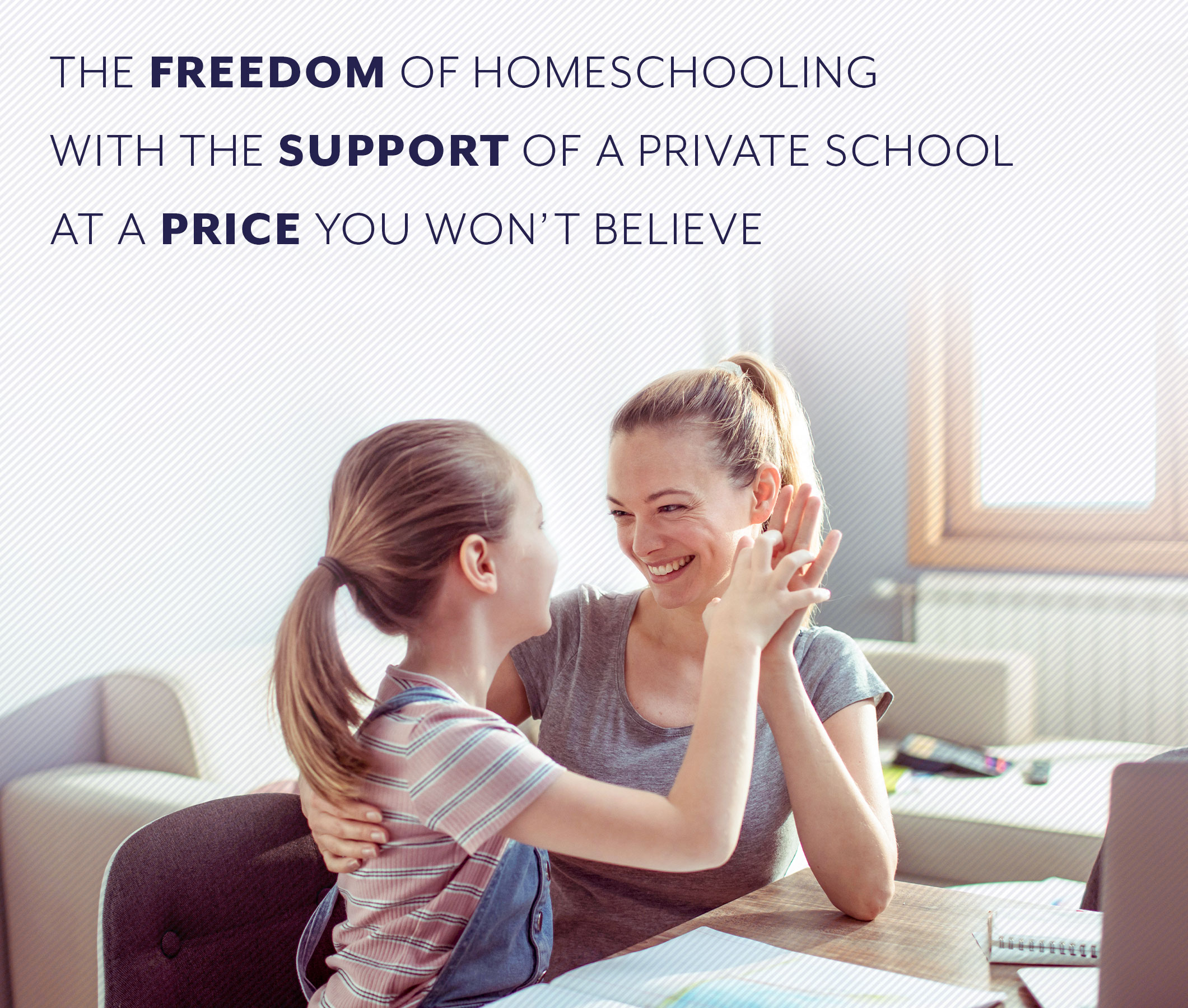 The Freedom of Homeschooling with the Support of a Private School at a Price You Won't Believe
