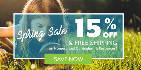 Spring Sale | 15% off and Free Shipping on AOP Homeschool Curriculum and Resources