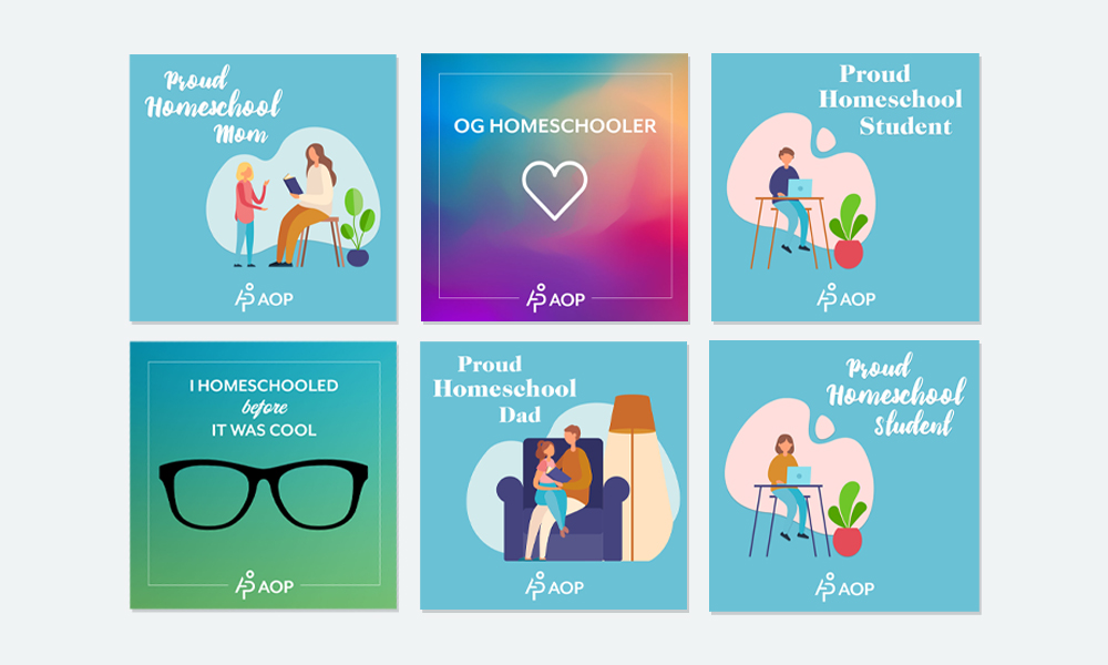 Download Your AOP Homeschooler Badges