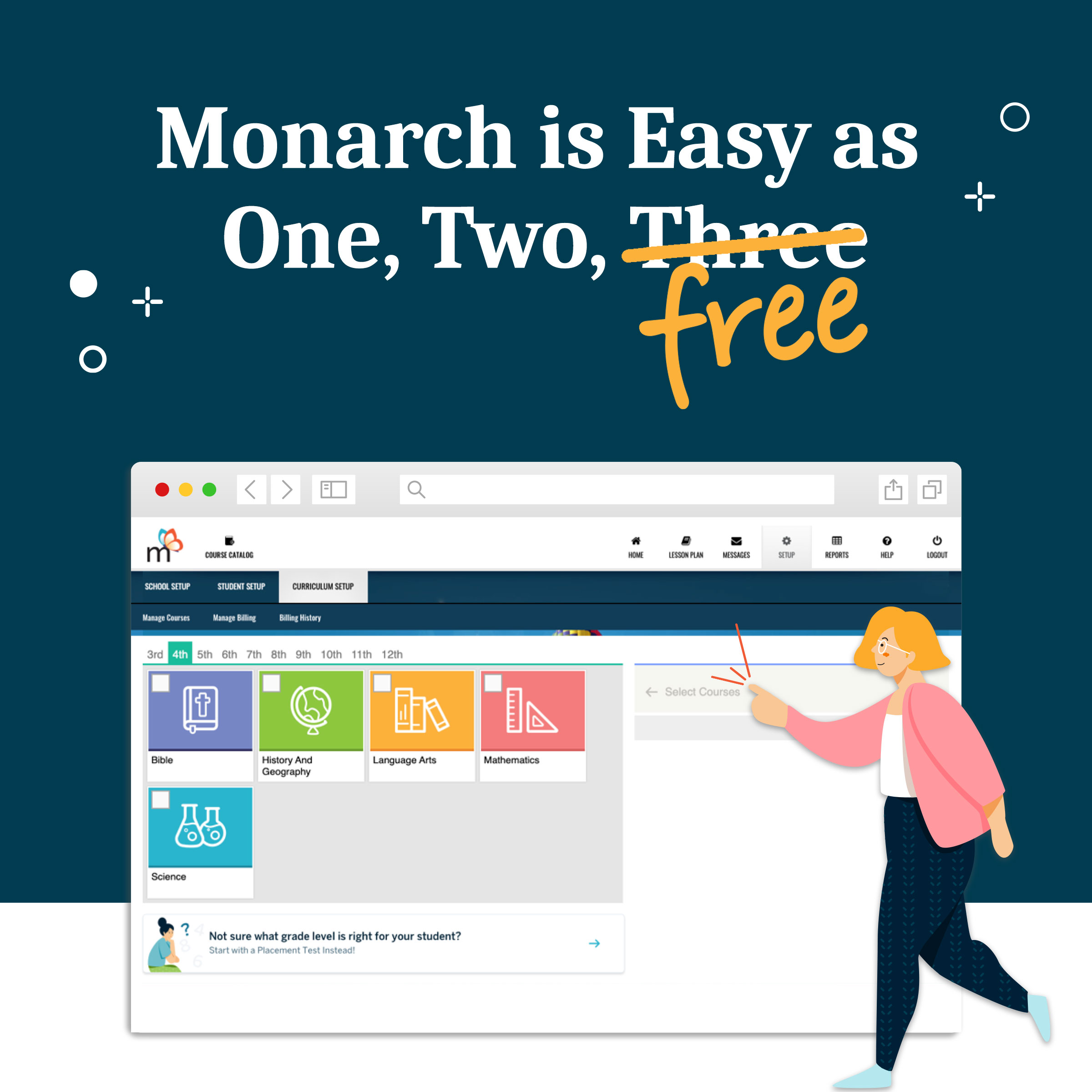 Monarch is Easy as One, Two, FREE
