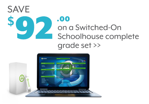 Save $92 on a Switched-On Schoolhouse complete grade set