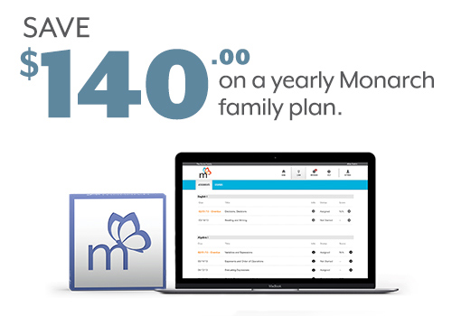 Save $140 on a yearly Monarch family plan