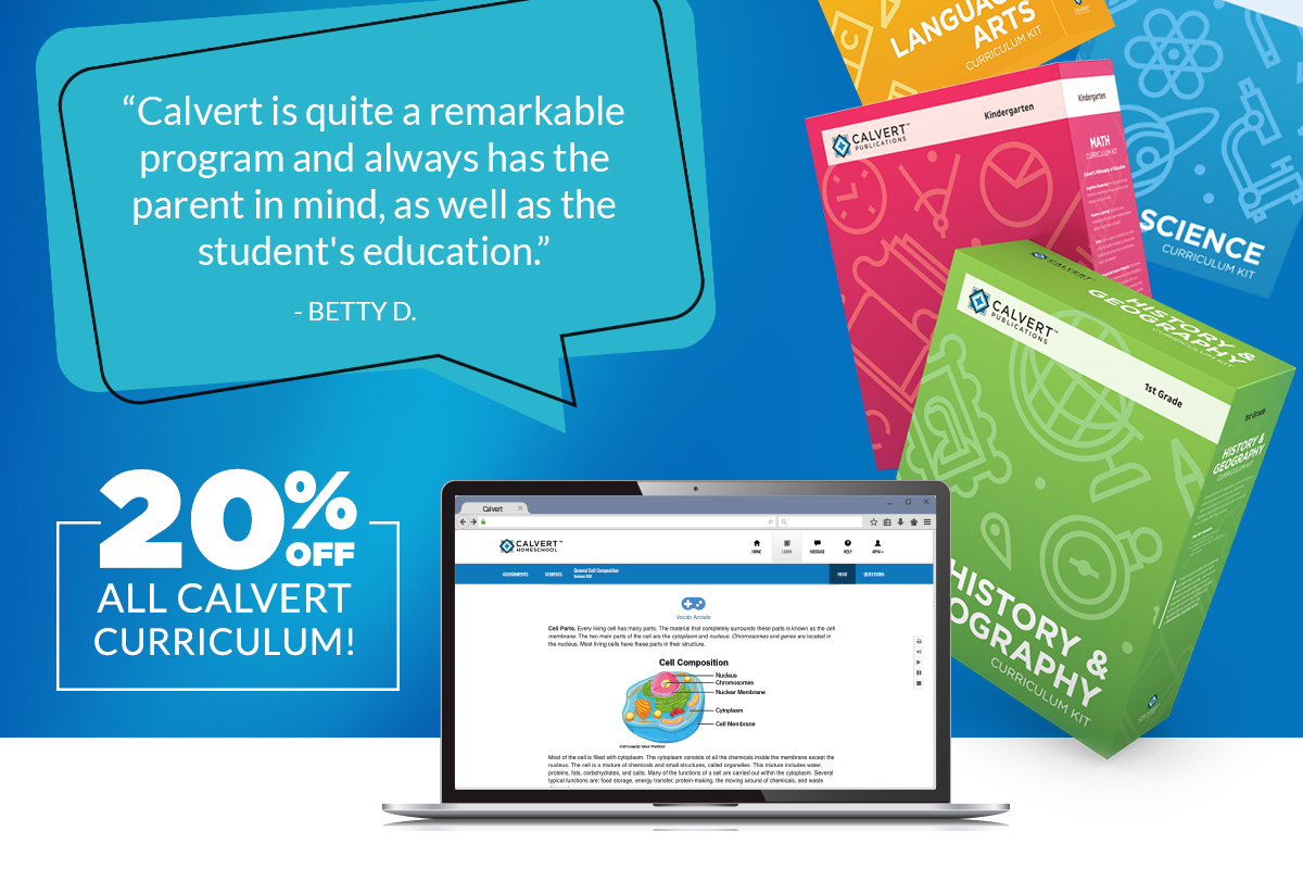 20% Off All Calvert Curriculum