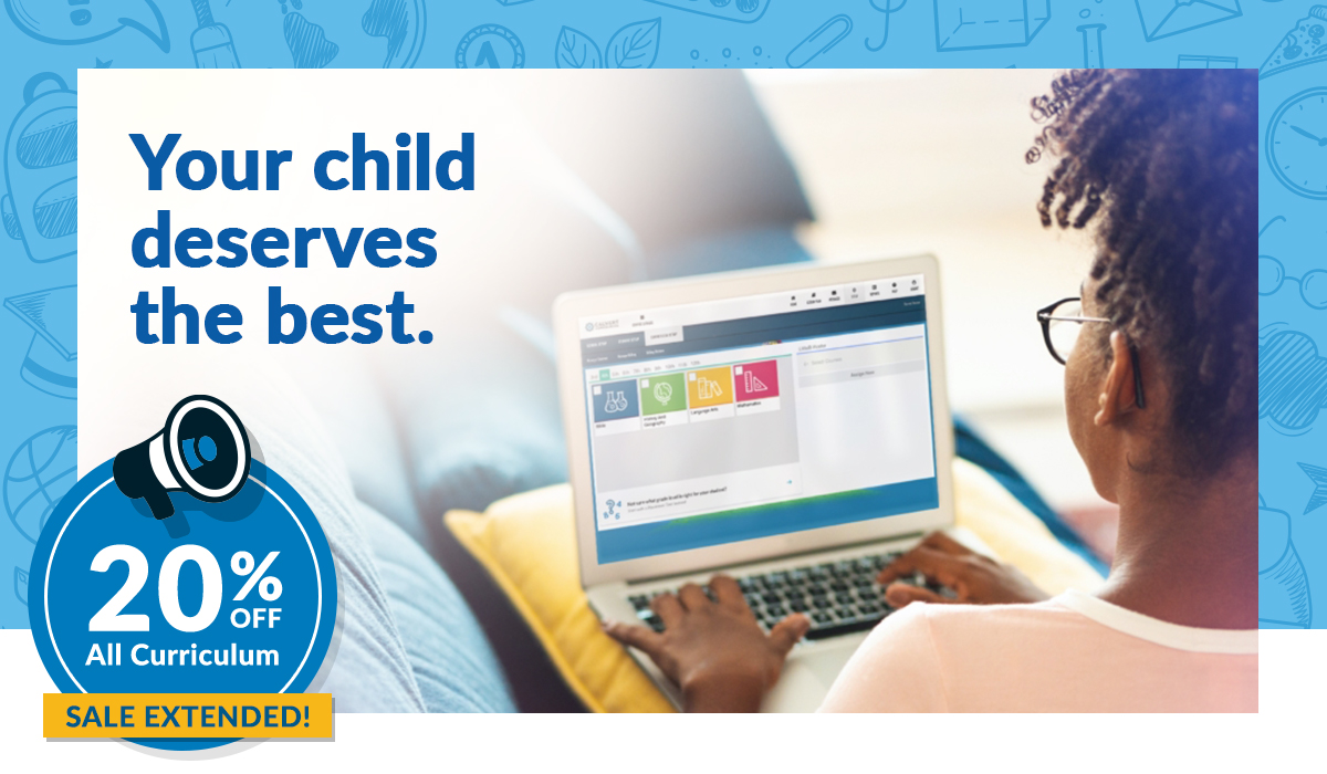 Your child deserves the best. 20% off All Calvert Curriculum This Month!